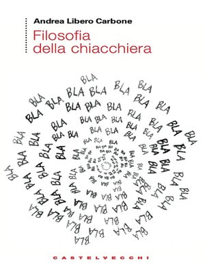 cover image of Filosofia della chiacchiera